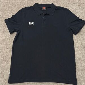 Canterbury Men's Black Collared Polo Shirt